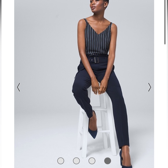 WHBM Ultimate Reversible Stripe/Abstract Camisole. 4-ways to wear. - Picture 4 of 15